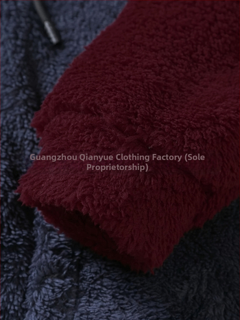 Мъжко худи с качулка, пуловер стил, флисово подплатено, полиестер 100%, за зимния сезон