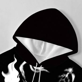 Мъжки суитшърт с качулка, 3D дигитален принт, ципово закопчаване, полиестер 95% плат, джоб-патч, подходящ за пролетно–есенния сезон