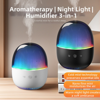 Υπερηχητικός υγραντήρας αρωματοθεραπείας με USB, συμπαγής επιτραπέζιος για χώρους έως 10 τ.μ., δεξαμενή 0,5 L, θόρυβος έως 36 dB