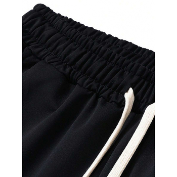 Ανδρικά χαλαρά αθλητικά παντελόνια με τσέπη, μήκος 9/10, χαλαρή γραμμή, ύφασμα CVC, ρετρό στυλ