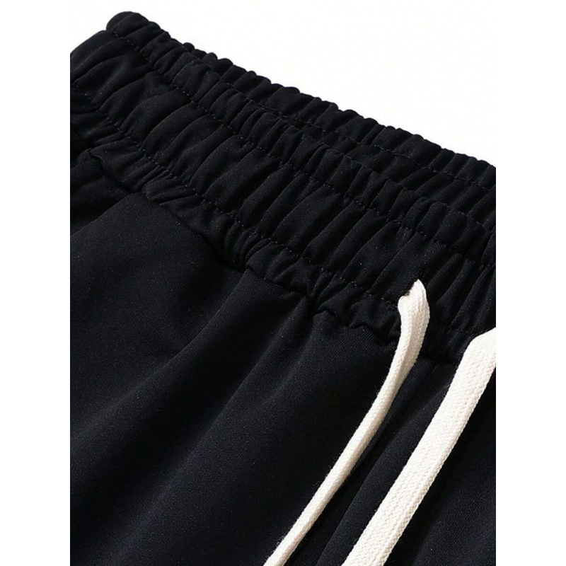 Vyrinės kasdienės sportinės kelnės su kišene, 9/10 ilgio, laisvas kirpimas, CVC audinys, retro stilius