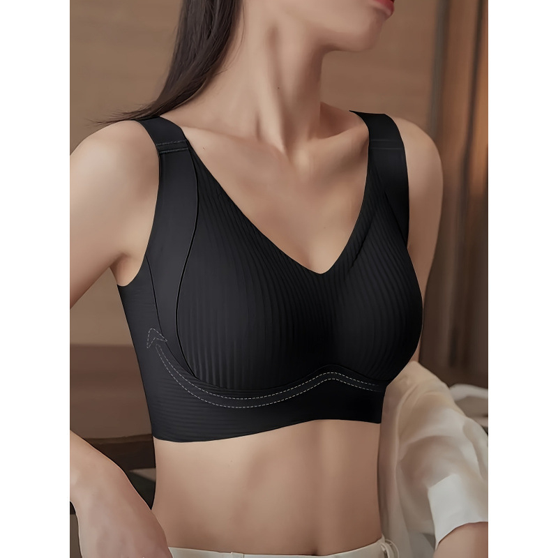 Sieviešu bezšuvju, bezvadu push-up krūšturi, 4 gab. komplekts, Lycra