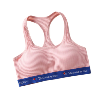 Σετ γυναικείων σουτιέν και εσωρούχων από βαμβάκι, με πλήρη κύπελλα, με μεσαίου σχήματος κύπελλα, χωρίς γαντζάκια, ιμάντες τύπου Υ, διαπνοή και απορρόφηση ιδρώτα