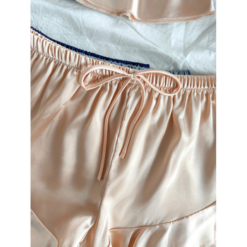 Γυναικείο σετ πιτζάμες (αναπνεύσιμος πολυεστέρας, μεσαίου βάρους 141–160 g/m², καλοκαίρι, κλασικό και σέξι στυλ)