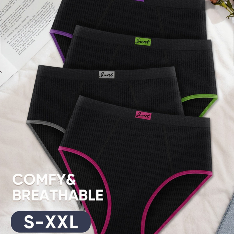 Chiloți femei triunghi, talie înaltă, ridicare fesă, control abdomen, fără cusături, nailon/spandex