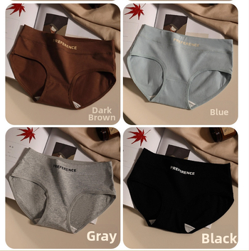 Γυναικείο βαμβακό εσώρουχο, διαπνέον, γρήγορο στέγνωμα, πλεγμένο ύφασμα, μεσαία μέση, 95% βαμβάκι
