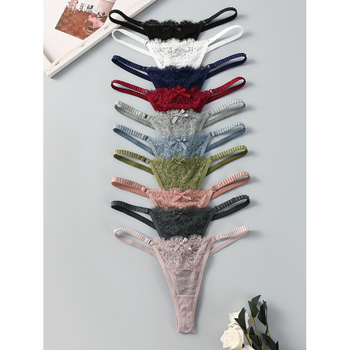 Γυναικεία εσώρουχα με χαμηλή μέση, 3D μοτίβο, 100% πολυεστέρας, επένδυση από ίνες μπαμπού