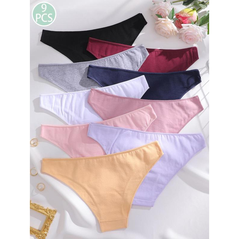 Lenjerie intimă pentru femei cu talie joasă, 100% poliester, căptușeală din fibre de bambus, respirabil, model zk1731217824570904721