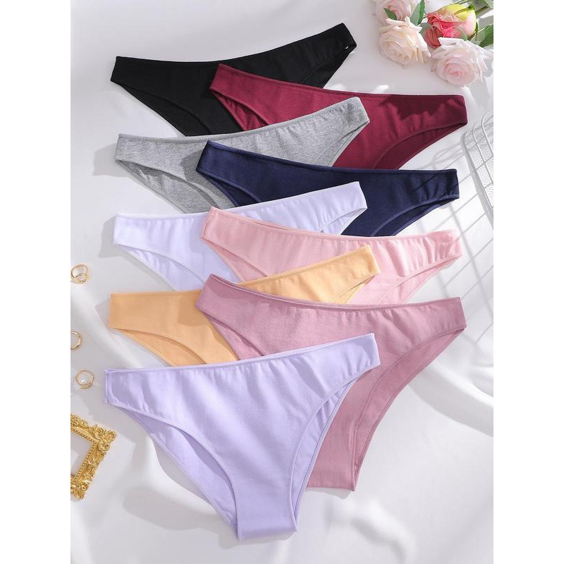 Lenjerie intimă pentru femei cu talie joasă, 100% poliester, căptușeală din fibre de bambus, respirabil, model zk1731217824570904721