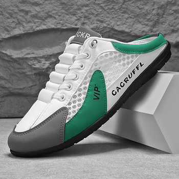 Ανδρικά Υδάτινα Παπούτσια - Διαπνέον Άνω Μέρος από Μεικτά Υλικά, Εσωτερική Επένδυση Γούνι κουνελιού, Σόλα PVC, Κλείσιμο με Περιστρεφόμενη Αγκράφα, Αντι-Οσμές