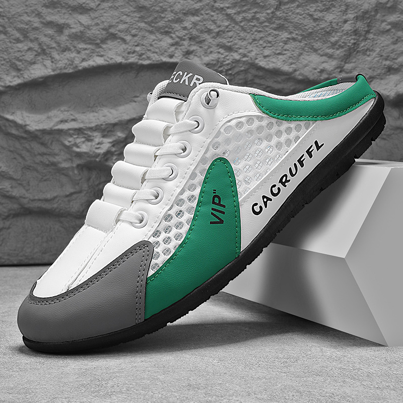 Pantofi de apă pentru bărbați - partea superioară respirabilă din materiale mixte, căptușeală din blană de iepure, talpă PVC, închidere cu cataramă rotativă, anti-odor