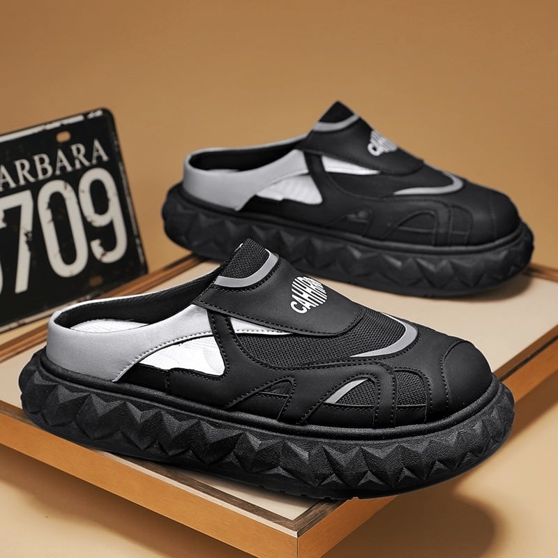 Pantofi bărbați slip-on, din piele, talpă PVC injectată, vară 2025, pentru adulți