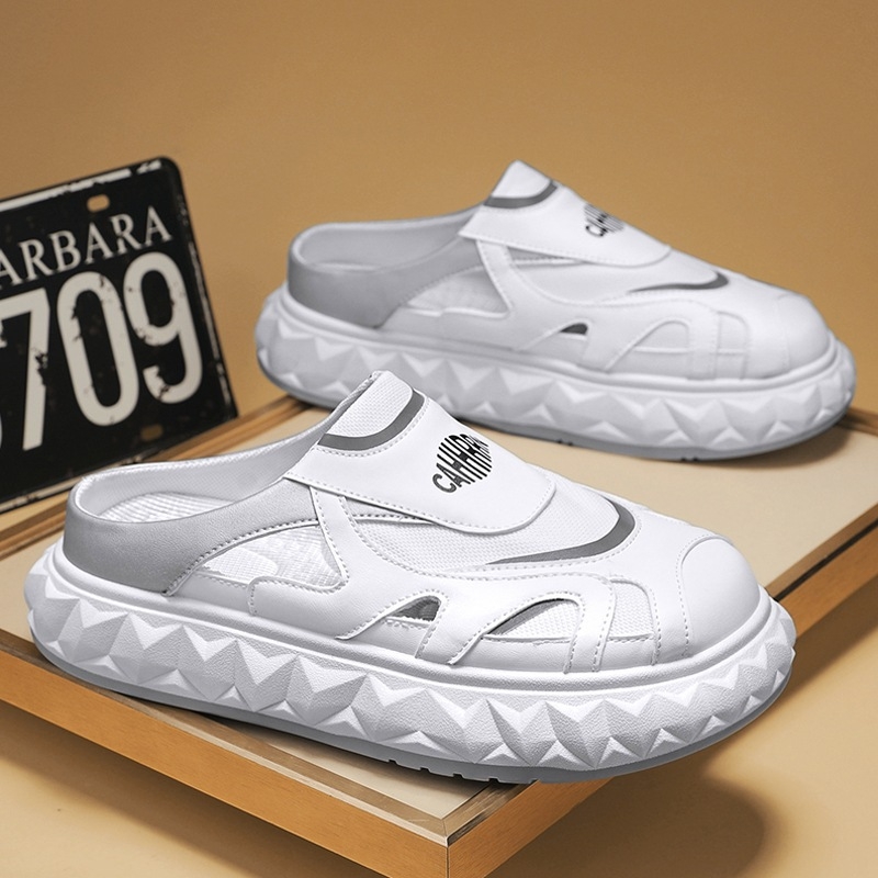 Pantofi bărbați slip-on, din piele, talpă PVC injectată, vară 2025, pentru adulți