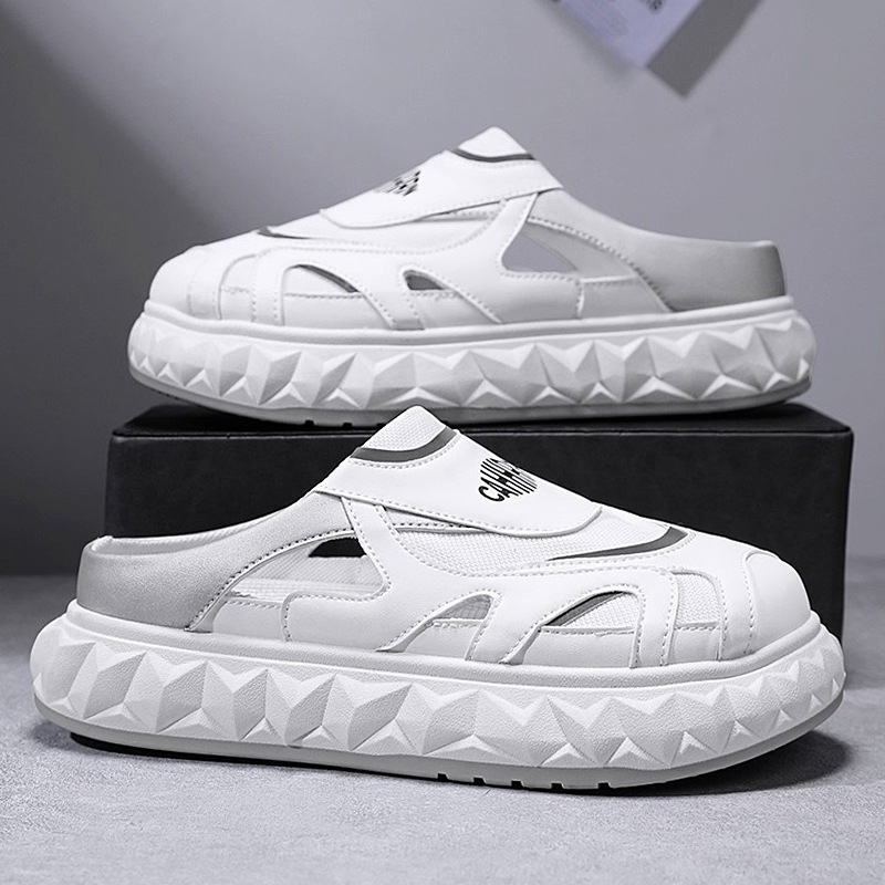 Pantofi bărbați slip-on, din piele, talpă PVC injectată, vară 2025, pentru adulți