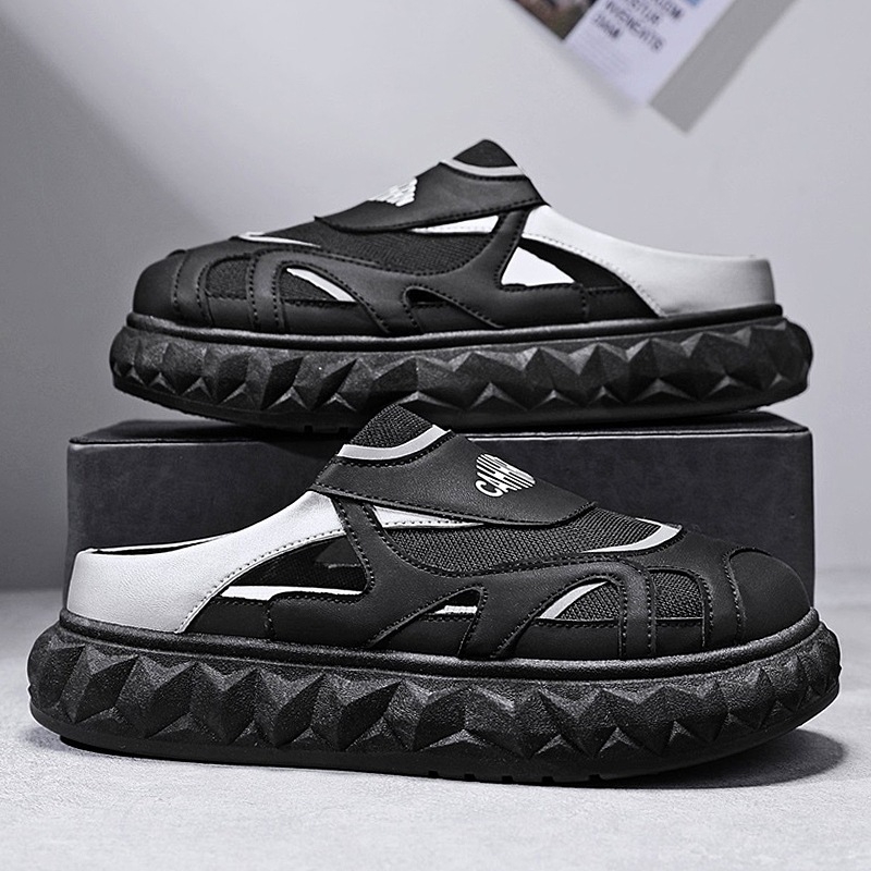 Pantofi bărbați slip-on, din piele, talpă PVC injectată, vară 2025, pentru adulți