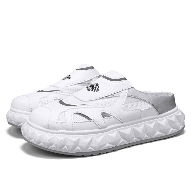 Pantofi bărbați slip-on, din piele, talpă PVC injectată, vară 2025, pentru adulți