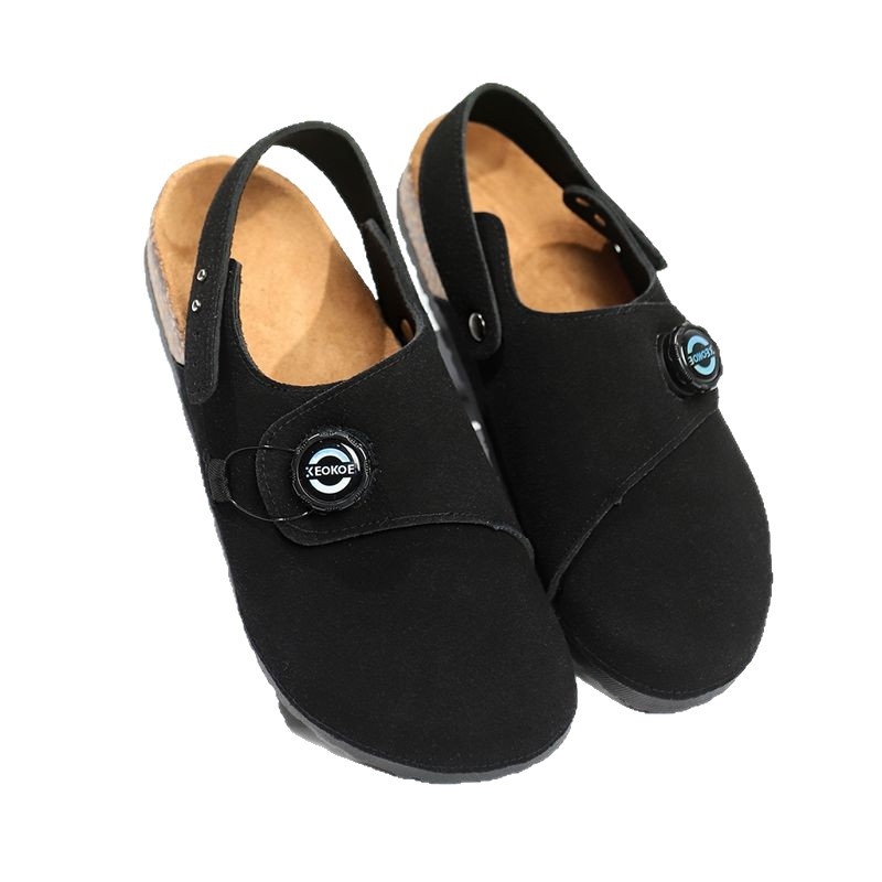 Sandale pentru bărbați în stil Birkenstock - partea superioară din nubuk de vițel, talpă EVA, slip-on, vara 2025