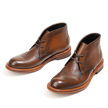 Ανδρικά μποτάκια Desert Boots Vintage, υψηλό επάνω μέρος, δέρμα πρώτης στρώσης, αγγλικού στυλ, μοντέλο 531-5