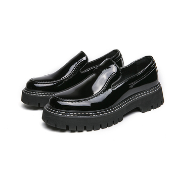 Ανδρικά casual δερμάτινα παπούτσια με PU επάνω μέρος, σόλα από καουτσούκ, χαμηλό προφίλ, αναπνέοντα