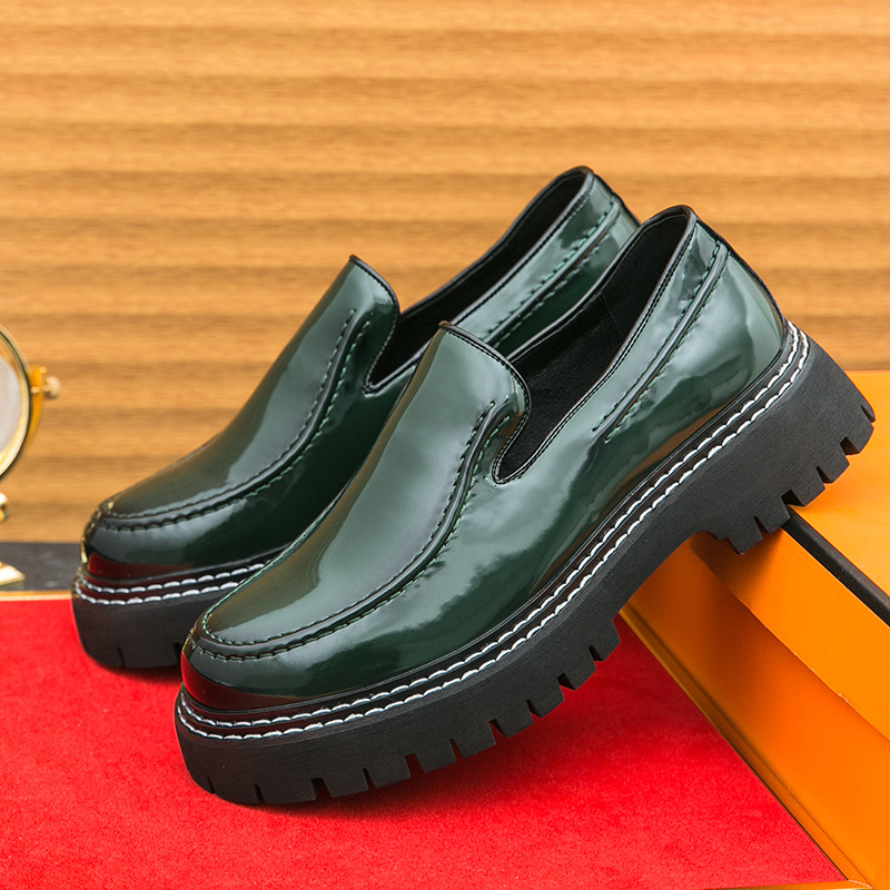 Vīriešu ikdienas ādas kurpes ar PU augšdaļu, gumijas zole, zemā profila, elpojošas