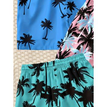 Παιδικά χαλαρά παντελόνια με τύπωμα από πολυεστέρα, ελαφρά ελαστικό ύφασμα, μήκος 3/4, καλοκαίρι, για παιδιά 8+ ετών