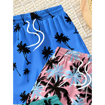 Παιδικά χαλαρά παντελόνια με τύπωμα από πολυεστέρα, ελαφρά ελαστικό ύφασμα, μήκος 3/4, καλοκαίρι, για παιδιά 8+ ετών