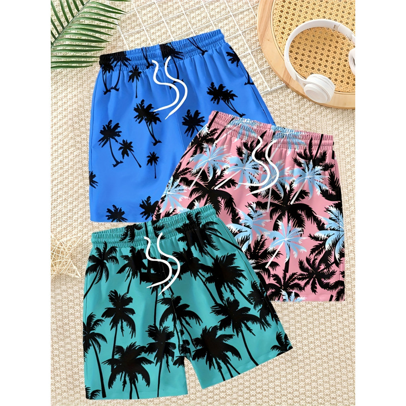 Dječje casual hlače s printom, 100% poliester, blago rastezljiv materijal, 3/4 duljine, ljeto, za djecu od 8 godina