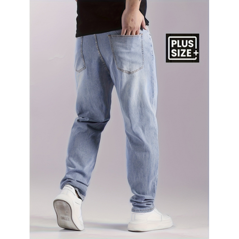 Vīriešu džinsi — taisns griezums, vidēji elastīgs materiāls, izmazgāts denims, dubulta josta, auklas aizdare