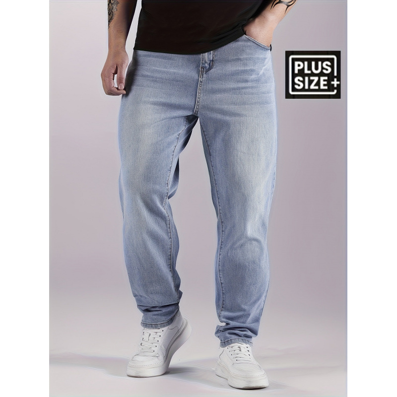 Vīriešu džinsi — taisns griezums, vidēji elastīgs materiāls, izmazgāts denims, dubulta josta, auklas aizdare