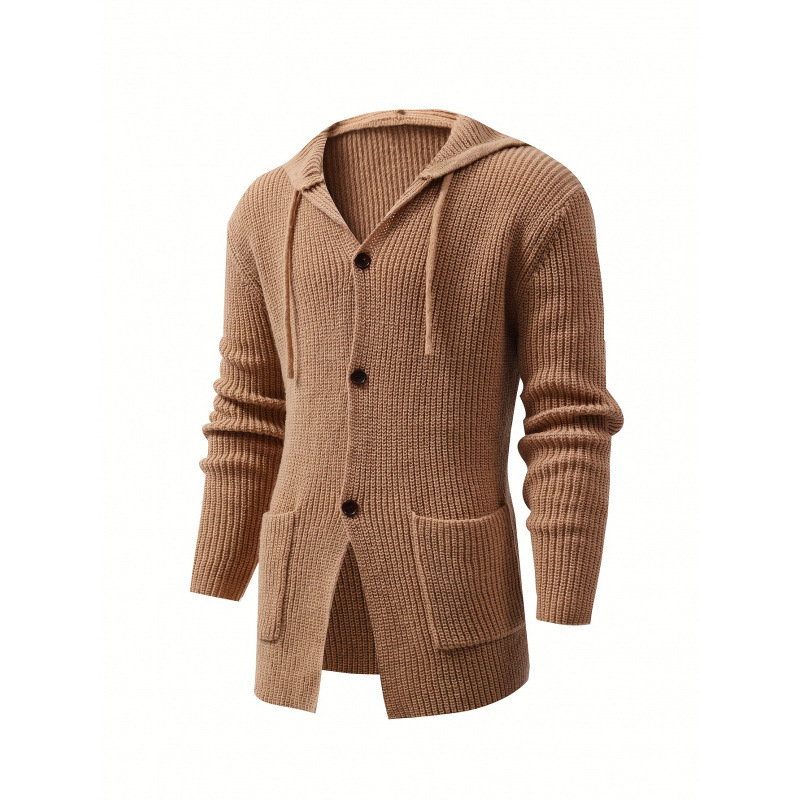 Hanorac retro cu glugă - croială slim - mâneci 3/4 - căptușit cu fleece - 100% poliester