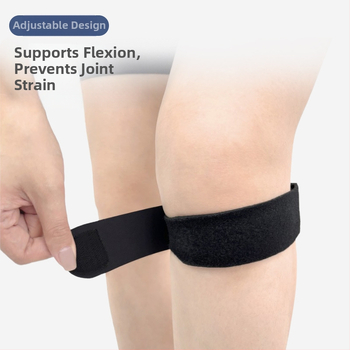 Προστατευτικά γονάτων με ενσωματωμένη σιλικόνη απορρόφησης κραδασμών, ρυθμιζόμενα, κατάλληλα για μπάσκετ και πεζοπορία; Υλικά: Λύκρα, Πολυεστέρας, SBR, Σιλικόνη