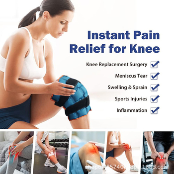 Παγωτικό πακέτο γονάτου για ψύξη, ύφασμα Chunya Textile, Πολυμερές γέμισμα, 154 g, Μοντέλο WB10003828