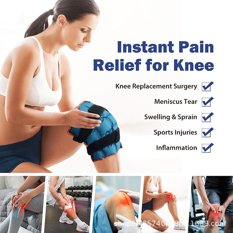 Compresă cu gheață pentru genunchi, Material textil Chunya, Umplutură polimerică, 154 g, Model WB10003828