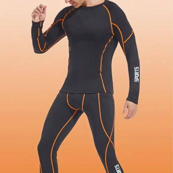 Ανδρικό θερμικό εσώρουχο με εσωτερικό φλίς, ύφασμα Milk Silk, 251–300 g/m², στρογγυλός λαιμός, μακρυμάνικο πάνω μέρος και μακριά παντελόνια, διατήρηση θερμότητας