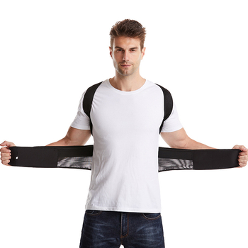 weslimt Пояс за корекция на кифоза и фиксация на гърба — раменен пояс, полиестерни влакна, за възрастни и деца, подходящ за бягане и фитнес