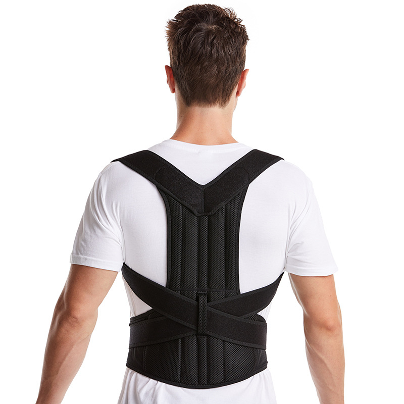 weslimt Пояс за корекция на кифоза и фиксация на гърба — раменен пояс, полиестерни влакна, за възрастни и деца, подходящ за бягане и фитнес