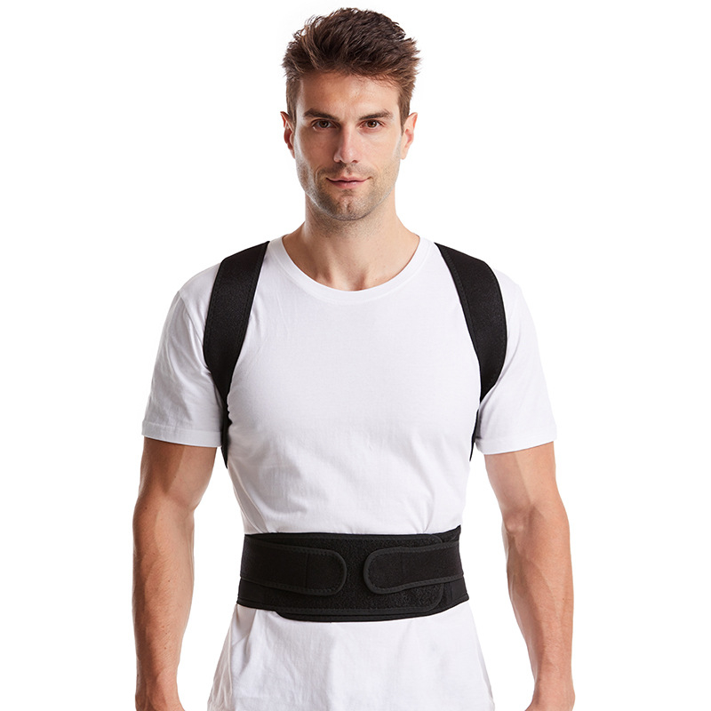 weslimt Пояс за корекция на кифоза и фиксация на гърба — раменен пояс, полиестерни влакна, за възрастни и деца, подходящ за бягане и фитнес