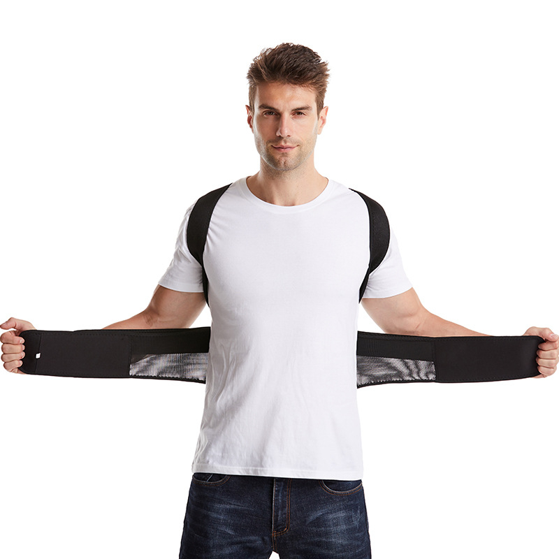weslimt Пояс за корекция на кифоза и фиксация на гърба — раменен пояс, полиестерни влакна, за възрастни и деца, подходящ за бягане и фитнес