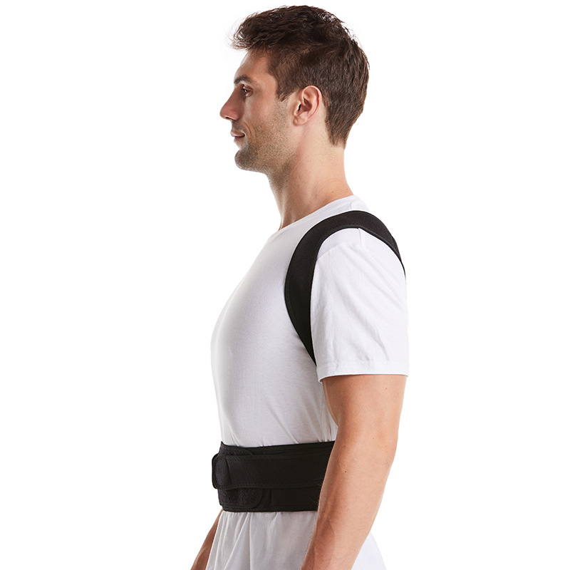 weslimt Пояс за корекция на кифоза и фиксация на гърба — раменен пояс, полиестерни влакна, за възрастни и деца, подходящ за бягане и фитнес