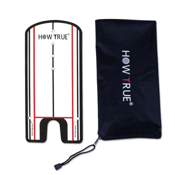 HOW TRUE Σετ Προπόνησης Γκολφ με Διορθωτή Θέσης και Χειριστή Πούττερ, Καθρέφτης Πούττερ, Πλάκα και Tee – Ακρυλικό