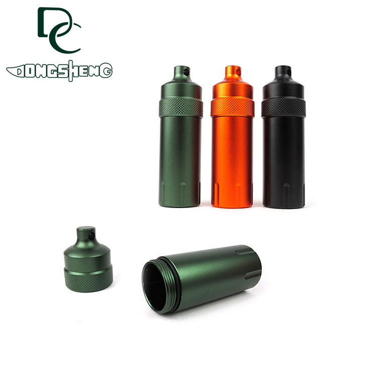 Κουτί αποθήκευσης από αλουμινίου κράμα, αδιάβροχο για εξωτερική επιβίωση (EDC) — σφραγισμένο φιαλίδιο φαρμάκων