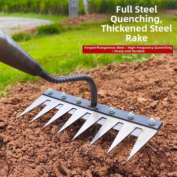 Φτυάρι ζιζανίων από χάλυβα μαγανίου με δόντια – πολυλειτουργικό γεωργικό εργαλείο για χαλάρωση εδάφους