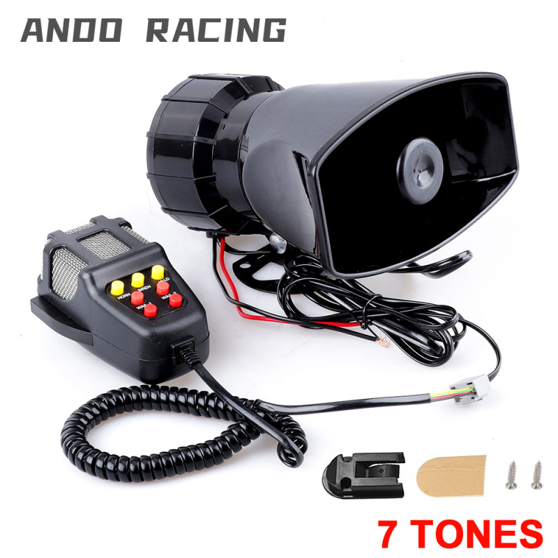 Auto un motocikla alarmsirēna ar 7 tonām, 12V, modelis YC101867-7T