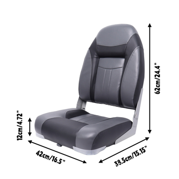 Μενγκσί 86522-1WK Αναδιπλούμενο κάθισμα βάρκας από PVC δέρμα, αδιάβροχο, με PP πλαίσιο και PU αφρό, διαθέσιμη παραμετροποίηση