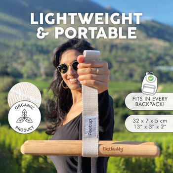 Ράβδος διάταξης για όλο το σώμα – ξύλινη κατασκευή, μάρκα Zemu, κωδικός προϊόντος: Yoga resistance band