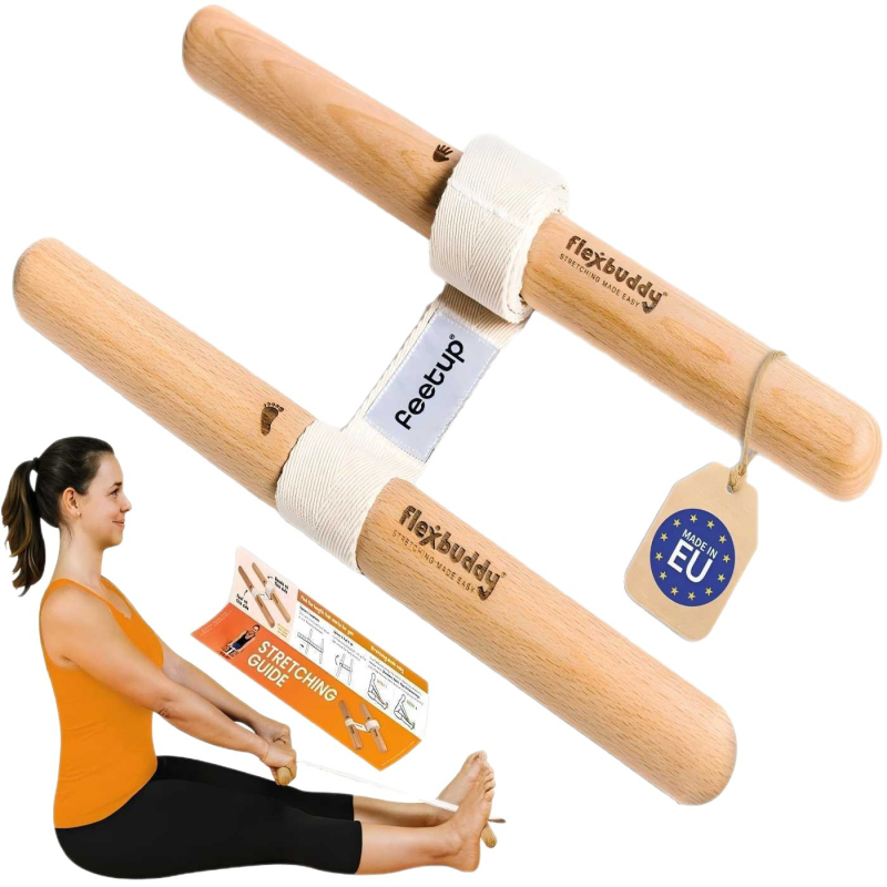 Vispārējā ķermeņa izstiepšanas nūja – koka konstrukcija, zīmols Zemu, produkta kods: Yoga resistance band