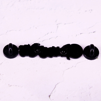 Broš με λογότυπο γάτας-αστραπής, κράμα, ηλεκτροπλατίωση, διακοσμητικό, unisex, προσωπικό στυλ