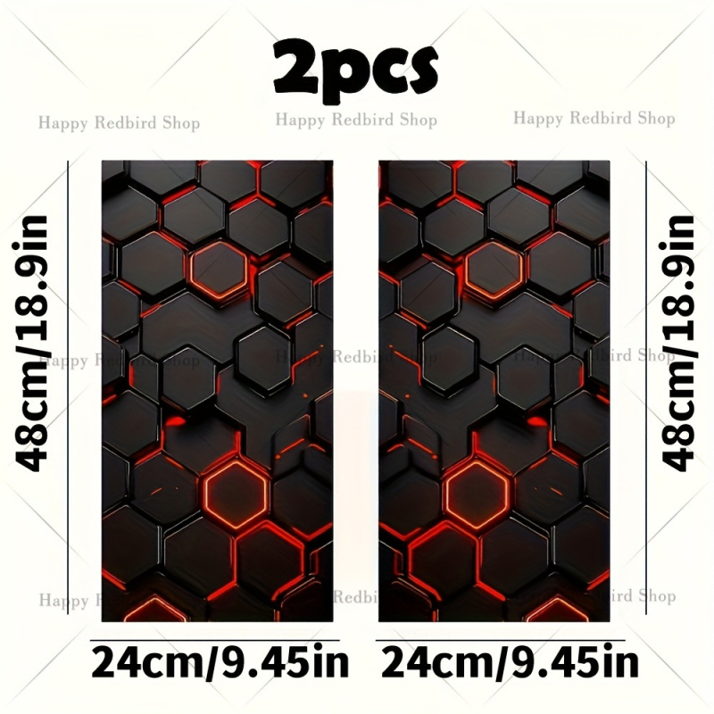Automobiļu uzlīmes, režģa raksts, 2 gab., universāla saderība ar visiem automobiļu modeļiem