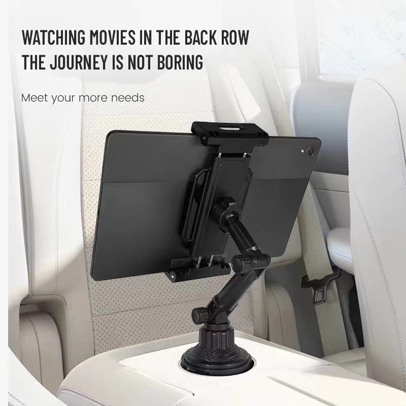 Automobilinis laikiklis telefonui ir planšetei – universalus, su anti-vibracijos funkcija, puodelio laikiklio išplėtimas, plastikinė konstrukcija, svoris 240 g