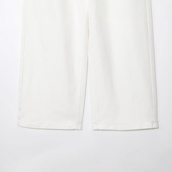 Τζιν σε στυλ Ευρώπης και Αμερικής, ψηλόμεσα, φαρδιά παντελόνια, patchwork denim, μακριά παντελόνια, Καλοκαίρι 2025